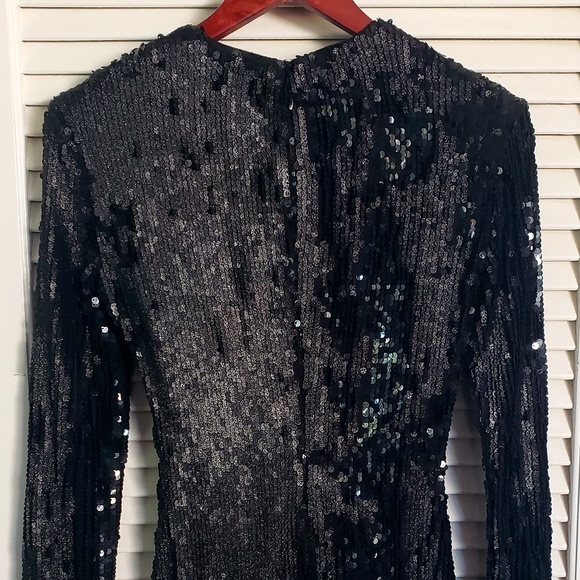 Elizabeth and James Siggy Dress black sequins size 6 - Picture 6 of 9